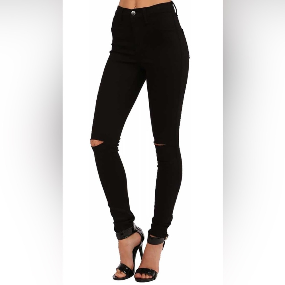 Joe’s Stylish Black Distressed Women Jeans